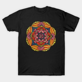 Floral and Sunshine Mandala T-Shirt